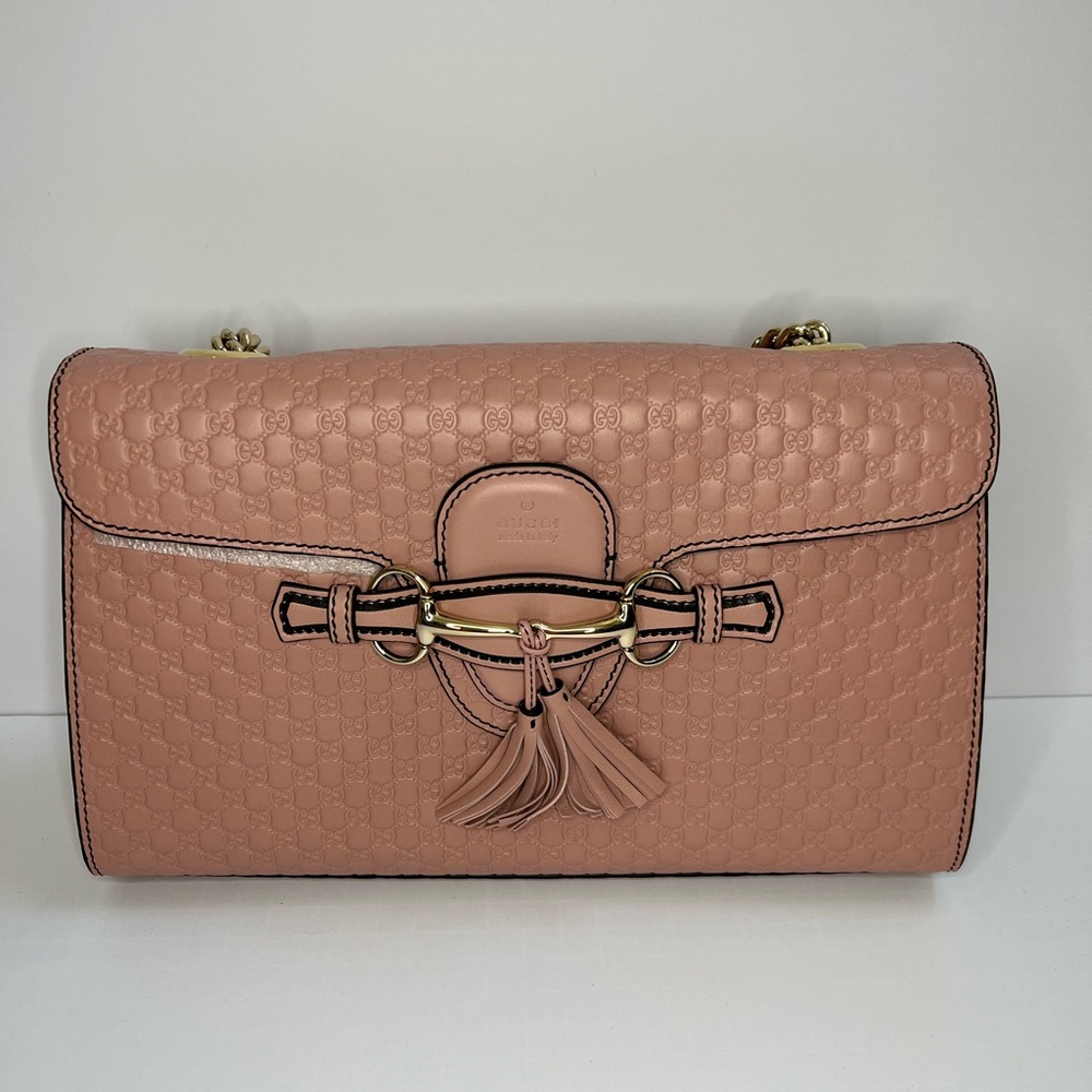 BRAND NEW GUCCI Microguccissima Emily Bag - Medium Pink